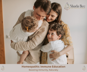 Parent and child representing homeopathic immune education and gentle immune support